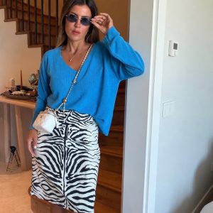 Zebra Desen Etek